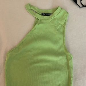⚡️3 for $15⚡️ Zara lime green crop